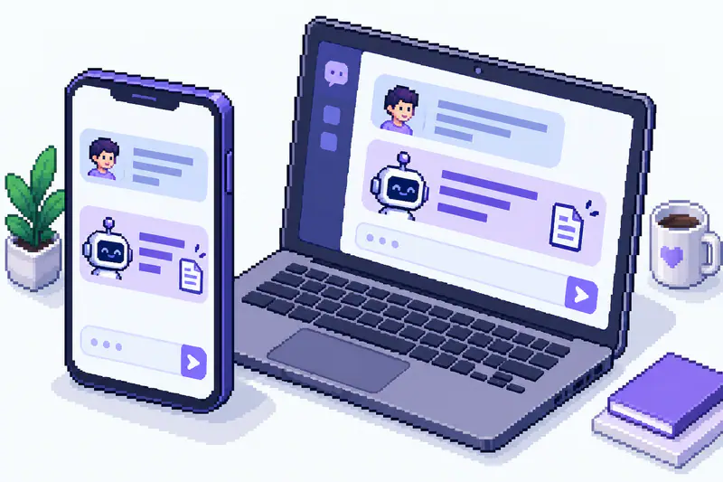 Окно чата: вопрос клиента и ответ бота со ссылкой на источник