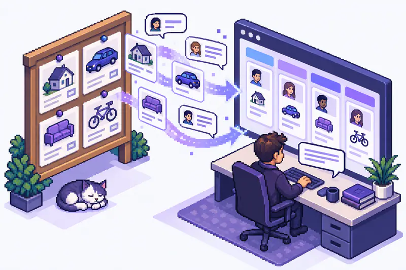 Сообщения с доски объявлений сами ложатся в карточки CRM
